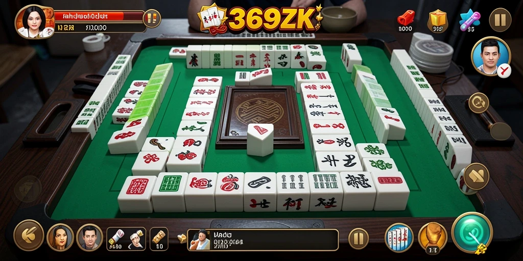 Tampilan gameplay Mahjong yang menarik di 369ZK.