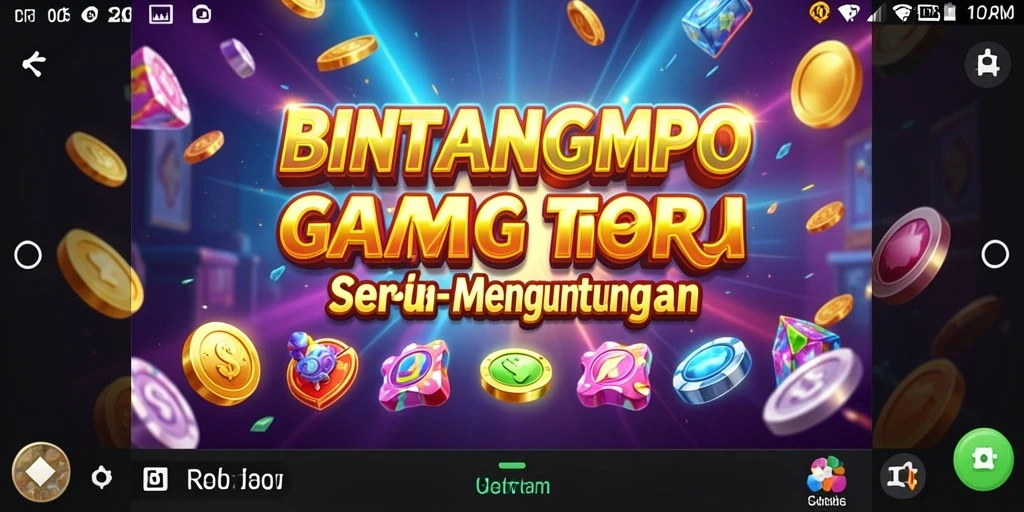 Screenshot gameplay BINTANGMPO yang menampilkan putaran slot yang mendebarkan.