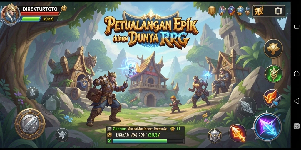 Tampilan gameplay seru dengan karakter yang beraksi.