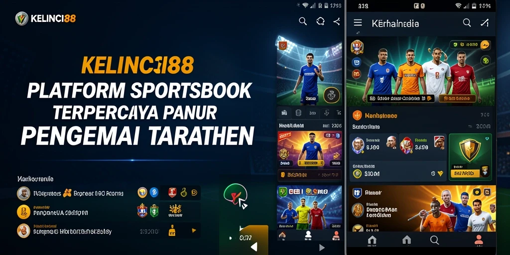 Screenshot KELINCI88 menampilkan tampilan antarmuka taruhan olahraga.