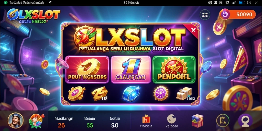 Screenshot gameplay OLXSLOT menunjukkan keseruan petualangan slot yang penuh warna.